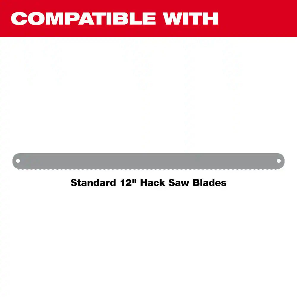 12 In. Hack Saw with Rubber Handle with 10 In. Hack Saw